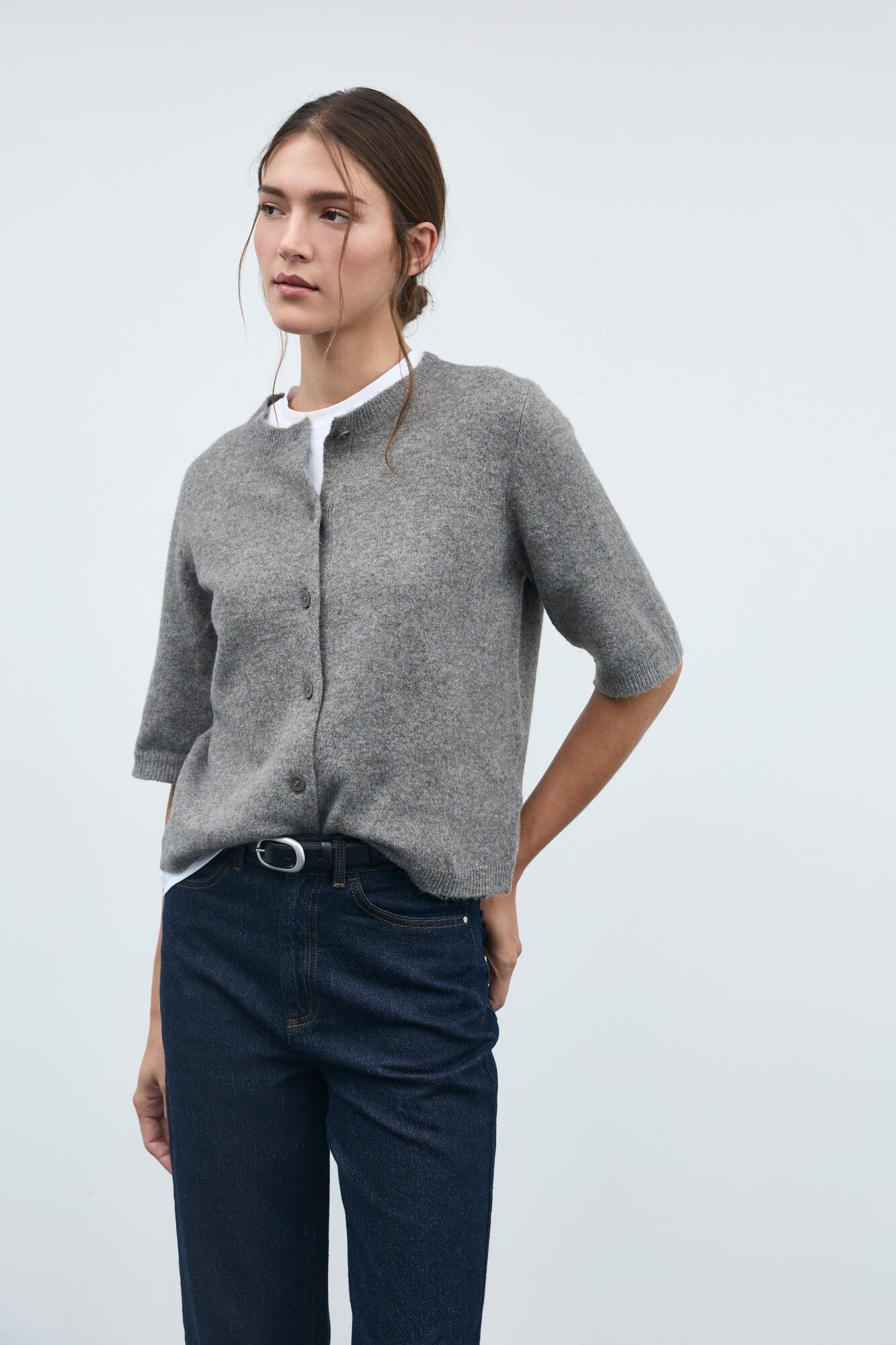 Viliga kortærmet cardigan - Falcon